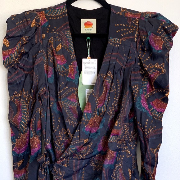 NWT Farm Rio Sequin Toucans Mini Dress - Picture 6 of 15